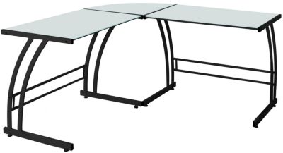 Naperville Black Corner Desk