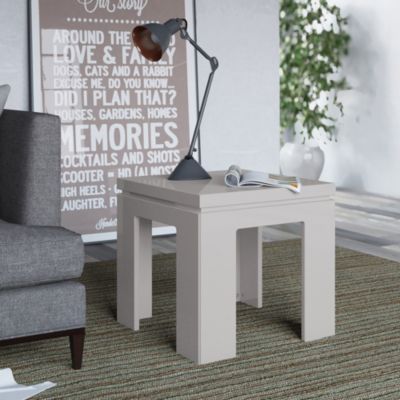 Modern Off White End Table