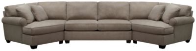 Marisol III 3-Piece Dual-Cuddler Sectional, Light Grey | Art Van Home