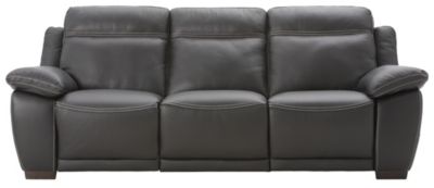 clean natuzzi leather sofa