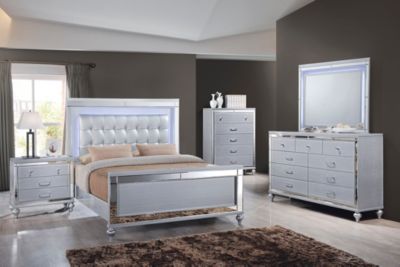 Valentino Silver Queen Bedroom Set