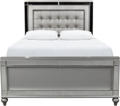 Valentino Silver Queen Bedroom Set Hanaposy