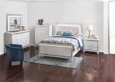 Valentino White 3 Piece Queen Bedroom Set