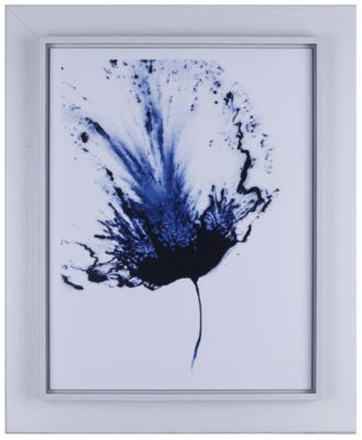 Blue Floral I Framed Wall Art