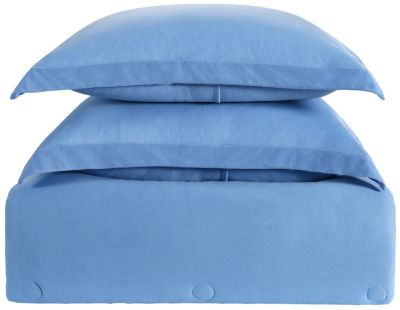 Jersey Blue Full Queen 3 Piece Comforter Set Art Van