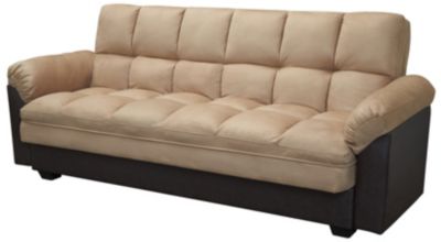 Click Clack Futon with Storage, Brown | Outlet at Art Van