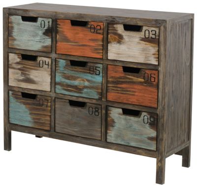 Nine Drawer Rustic Chest Art Van