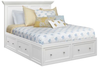 Abbott White Storage Bed