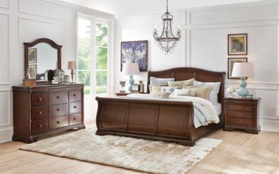 Rochelle Ii Cherry 3 Piece King Bedroom Set