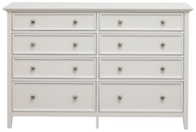 Abbott White 8 Drawer Dresser Art Van