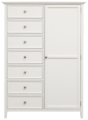 Abbott White 7 Drawer Gentlemen S Chest Art Van
