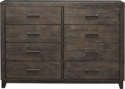 Woodland Park Charcoal 8 Drawer Dresser Art Van