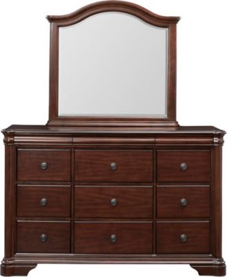 Rochelle Ii Cherry 9 Drawer Dresser Art Van