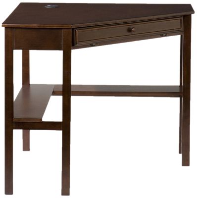 Gunn 48 Espresso Corner Desk Art Van