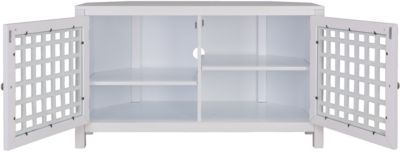 Adam 42 White Corner Tv Stand Art Van Home