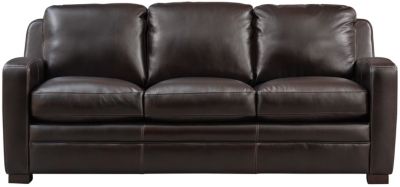 art van max power leather sofa
