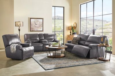 Dylan Leather Power Glide Recliner | Art Van Home