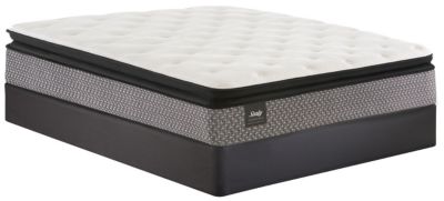 Sealy Happiness Plush Pillow Top Split Queen Low Profile Mattress