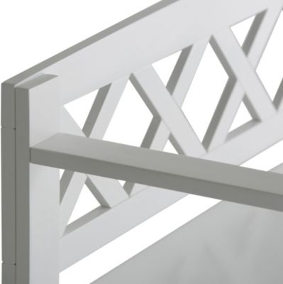 Mission White Storage Bench Art Van