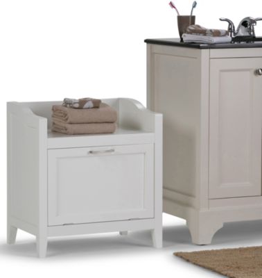 Dudley Bathroom Hamper Bench Art Van