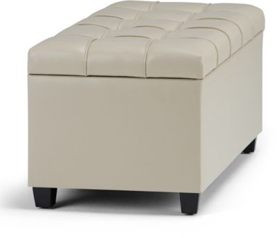 Sidmouth Cream Storage Bench Dunelm