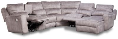 Producer 6 Piece Right Arm Facing Chaise Reclining Sectional Art Van
