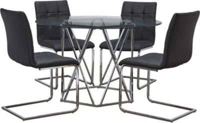 Escondido Black 5 Piece Dining Set