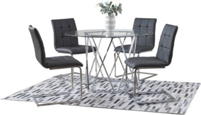 Escondido Black 5 Piece Dining Set