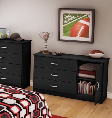 Libra Black 3 Drawer Dresser Art Van Home