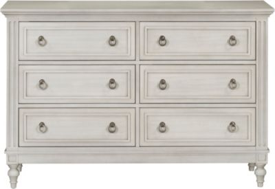 Sarah Rustic White Dresser Art Van