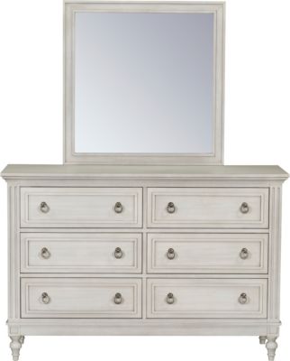 Sarah Rustic White Dresser Art Van