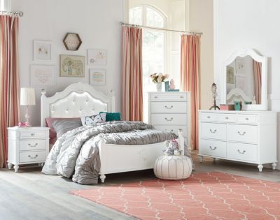 Philippe White 3 Piece Full Bedroom Set