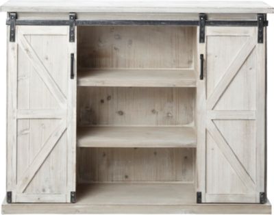 Whitewash Barn Door Chest Art Van