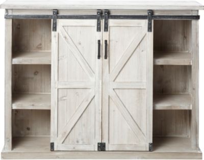 Whitewash Barn Door Chest Art Van