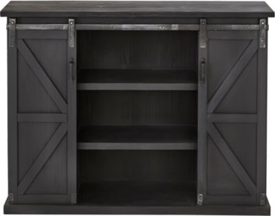 Charcoal Barn Door Chest Art Van Home