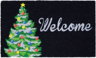 Winter Welcome Mat Blk 18 X30 Art Van