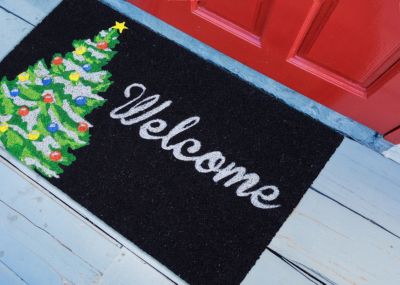 Winter Welcome Mat Blk 18 X30 Art Van