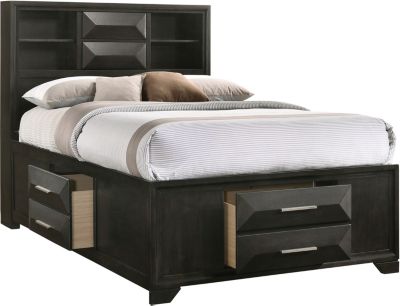 Aria Graphite Full Storage Bed Art Van