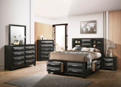 Aria Graphite 3 Piece King Bedroom Set