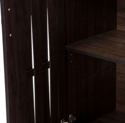 Melrose Dark Brown Storage Cabinet