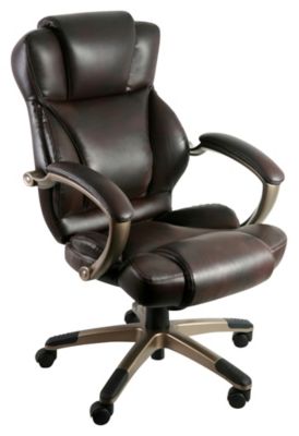 Weaver Dark Brown Executive Chair Art Van