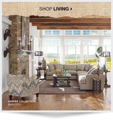 Art Van Furniture | Affordable home furniture stores and mattress ... - Shop Living. Harper Collection.