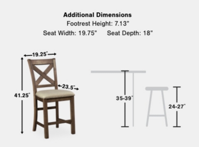 Moriville counter discount height bar stool