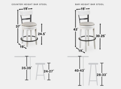 Valebeck counter height bar stool online white