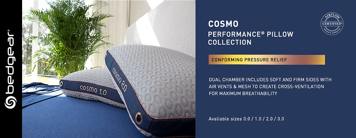 Bedgear - Cosmo 00 Pillow 20X26 - Gray - BGP01370P - 810015875353