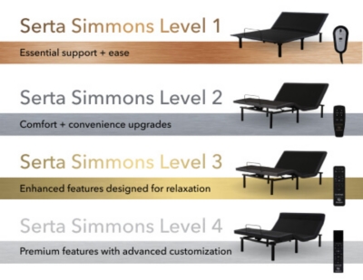 Serta Simmons Level 2 King Adjustable Base | Ashley