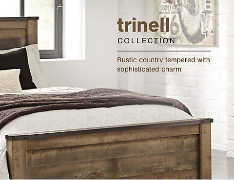 Trinell Twin Loft Bed With 6 Drawer, Trinell Twin Loft Caster Bed