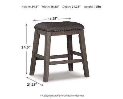 Signature Design by Ashley Caitbrook Rustic 24.4 Counter Height Upholstered Bars