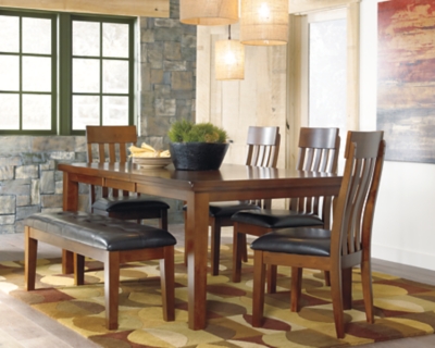 Signature Design by Ashley Casual Ralene Dining Bench Medium Brown