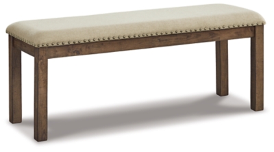 Signature Design by Ashley Casual Moriville Dining Bench  Beige